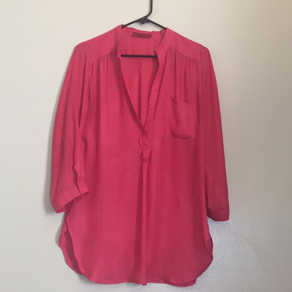 Rose pink blouse